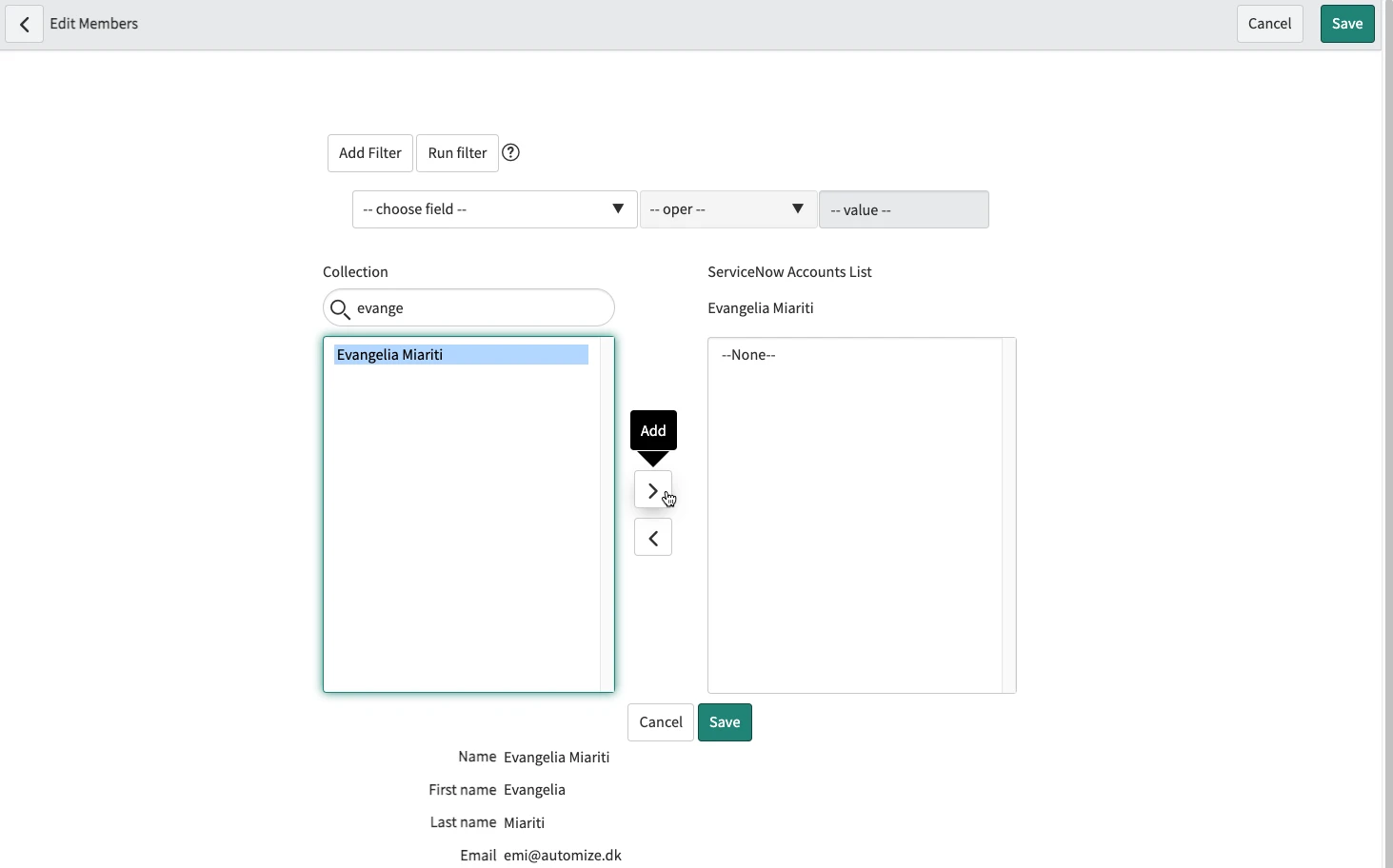 Add accounts manually