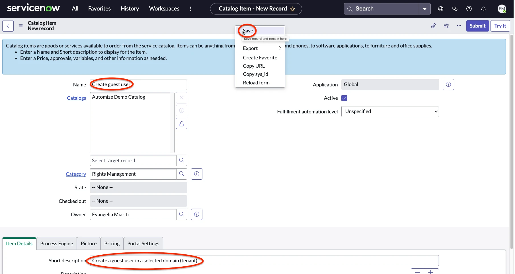 CI create guest user