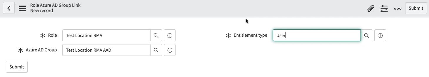 Add an azure active directory group to the location