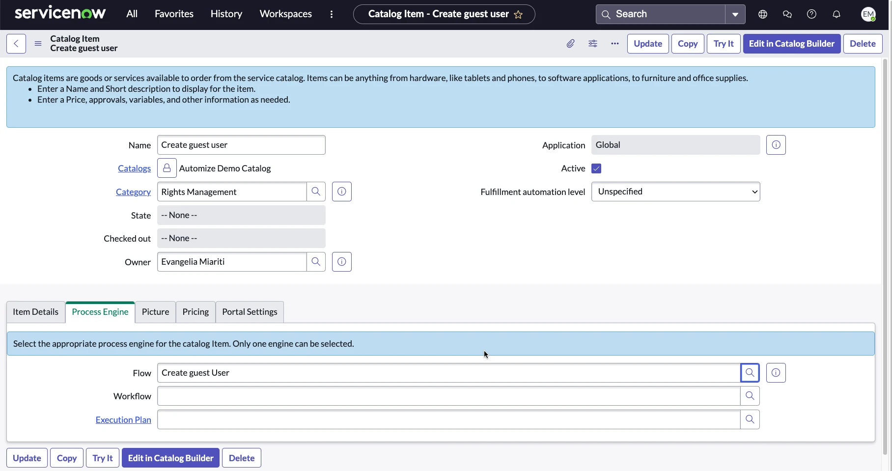 Create guest user CI