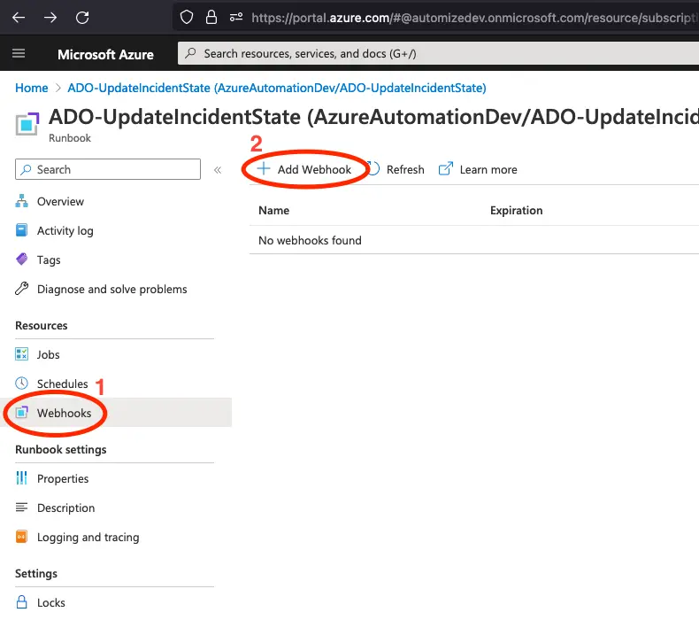 Work note showing a work item has been created