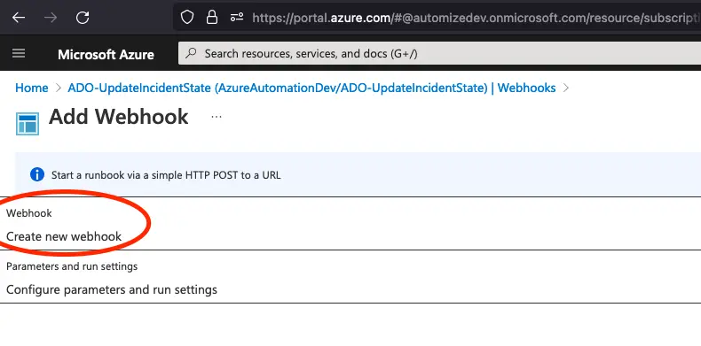 Work note showing a work item has been created