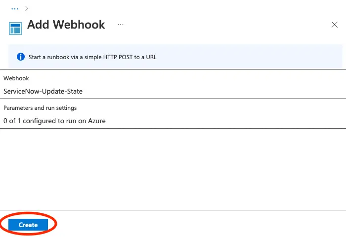 Work note showing a work item has been created