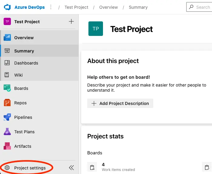 Work note showing a work item has been created