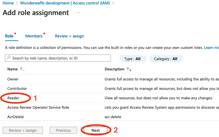 Register an application