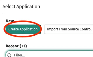 Register an application