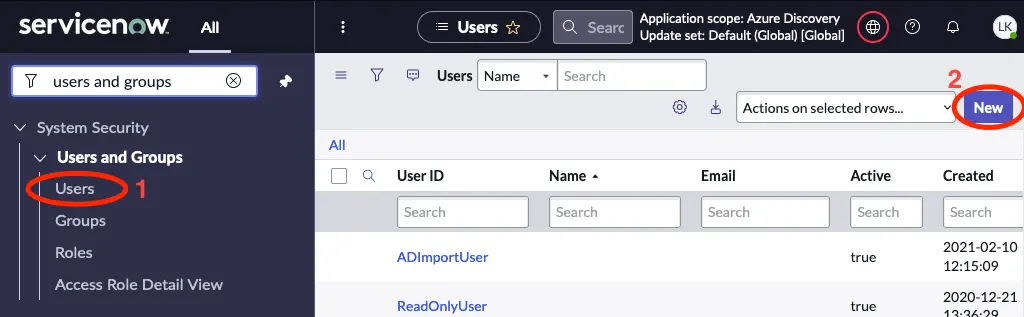 Register an application