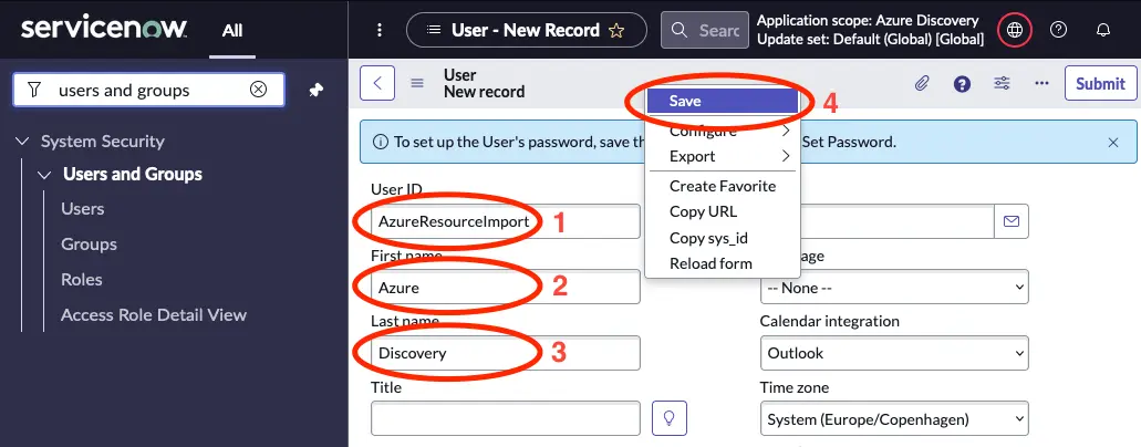 Register an application