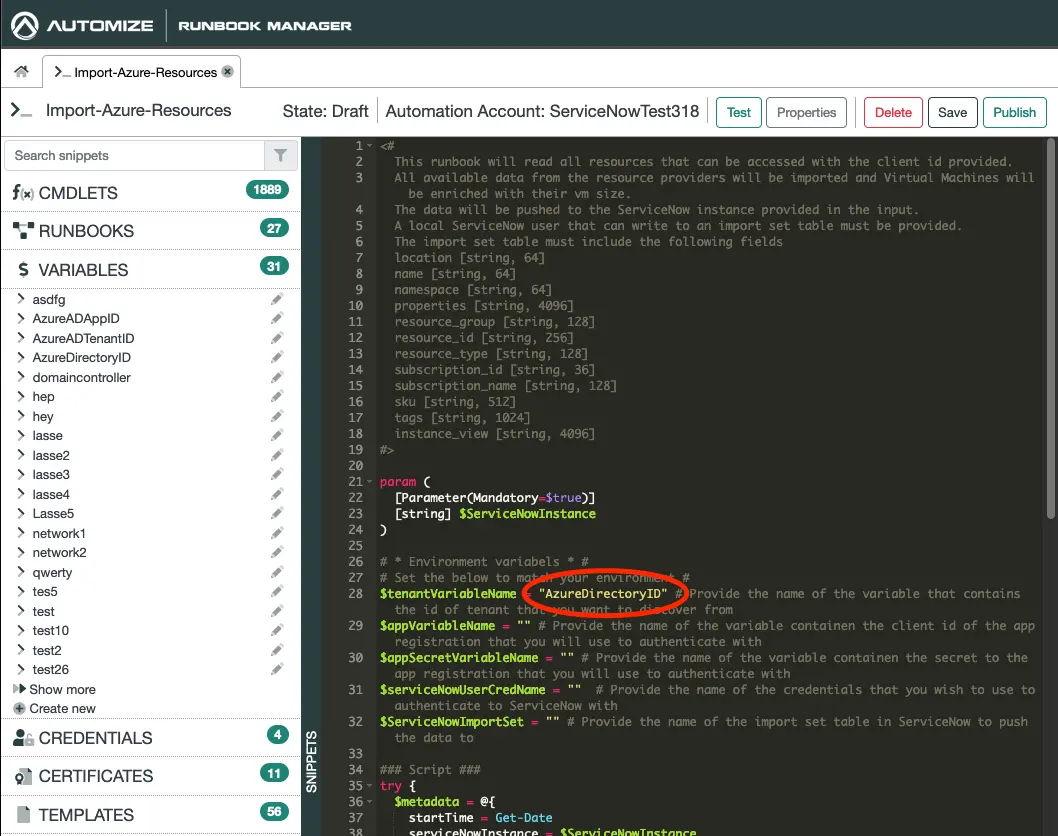 Register an application