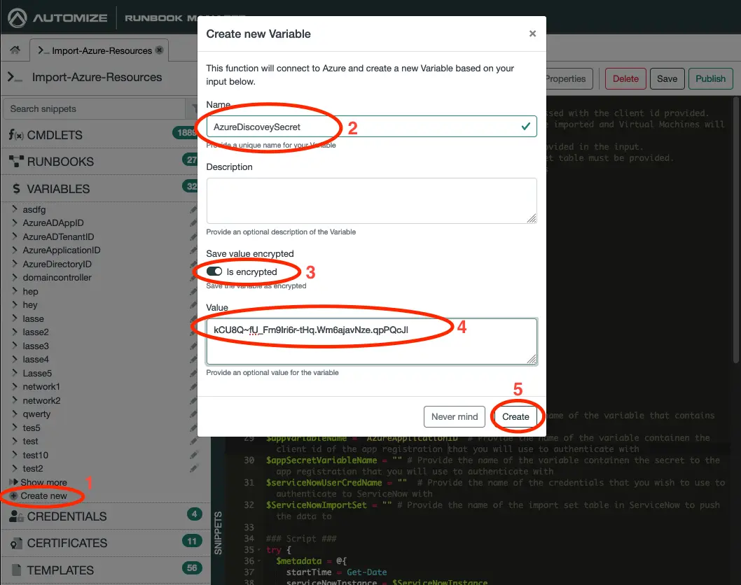 Register an application