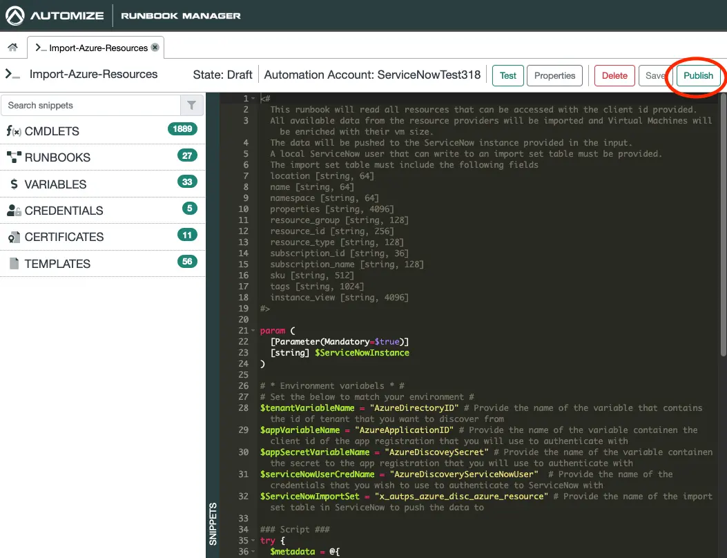 Register an application