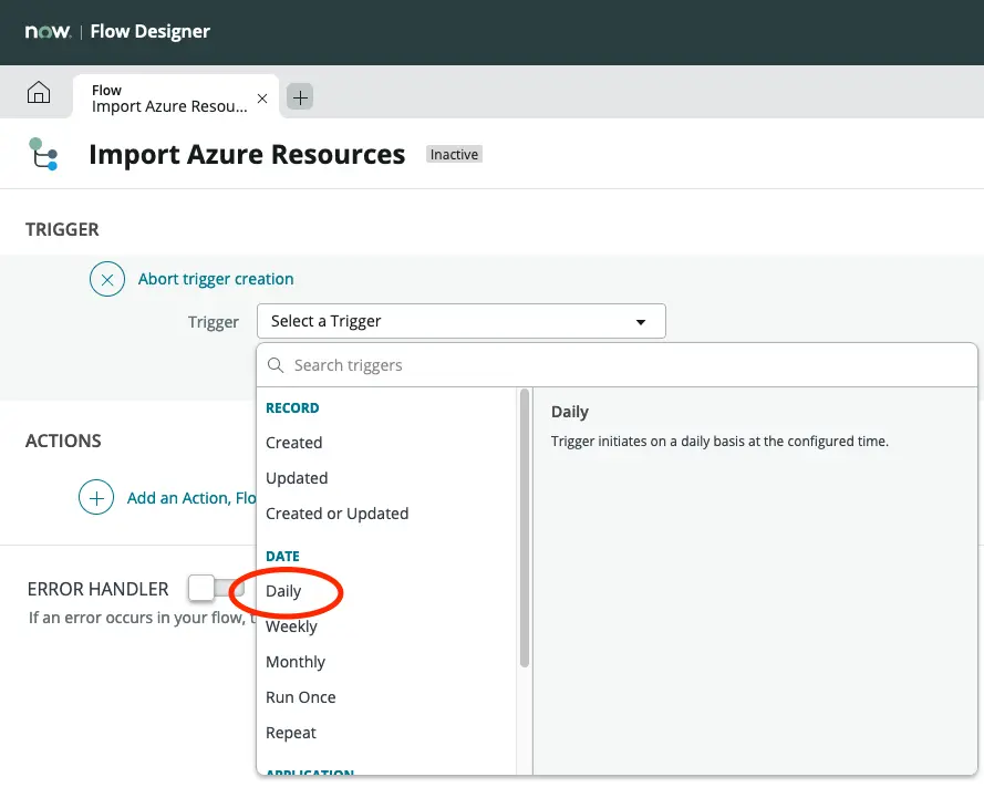 Register an application