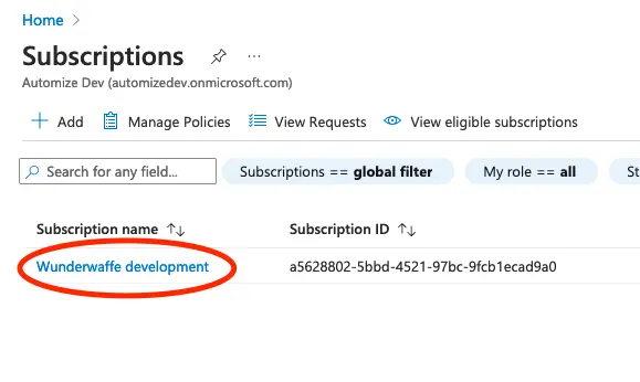 Register an application