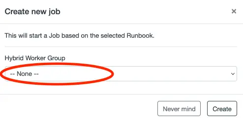 Start Runbook using a Hybrid Worker Group from Flow Designer