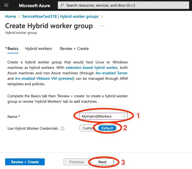 Start Runbook using a Hybrid Worker Group from Flow Designer