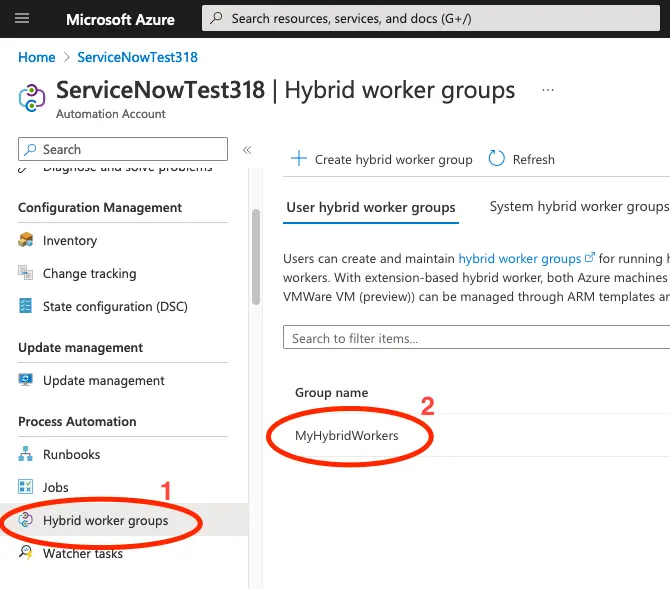 Start Runbook using a Hybrid Worker Group from Flow Designer