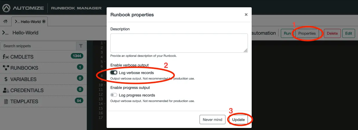 Select Automation Account