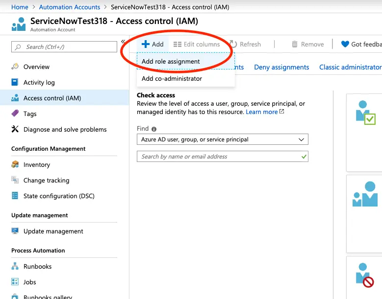 Click on Add role assignment